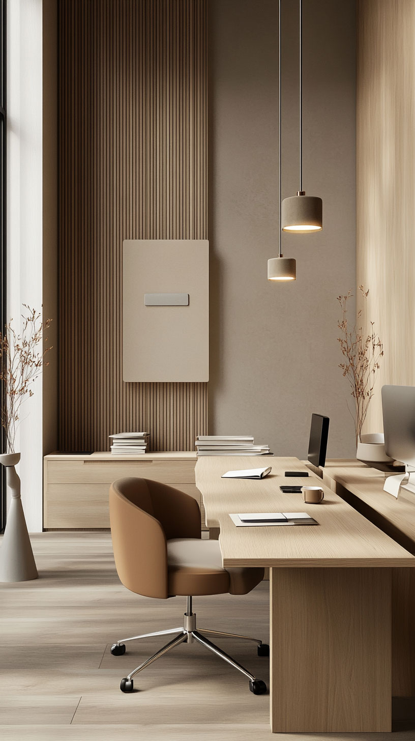 Compoziție de interior cu materiale naturale și obiecte decorative